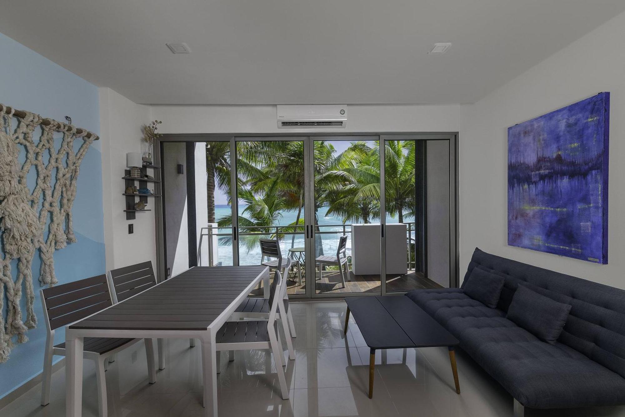 Angelina 28 Beachfront And Family Apartments - Modern And Relaxing Long Stays - 20 Min From Cancun Airport Puerto Morelos Exterior photo
